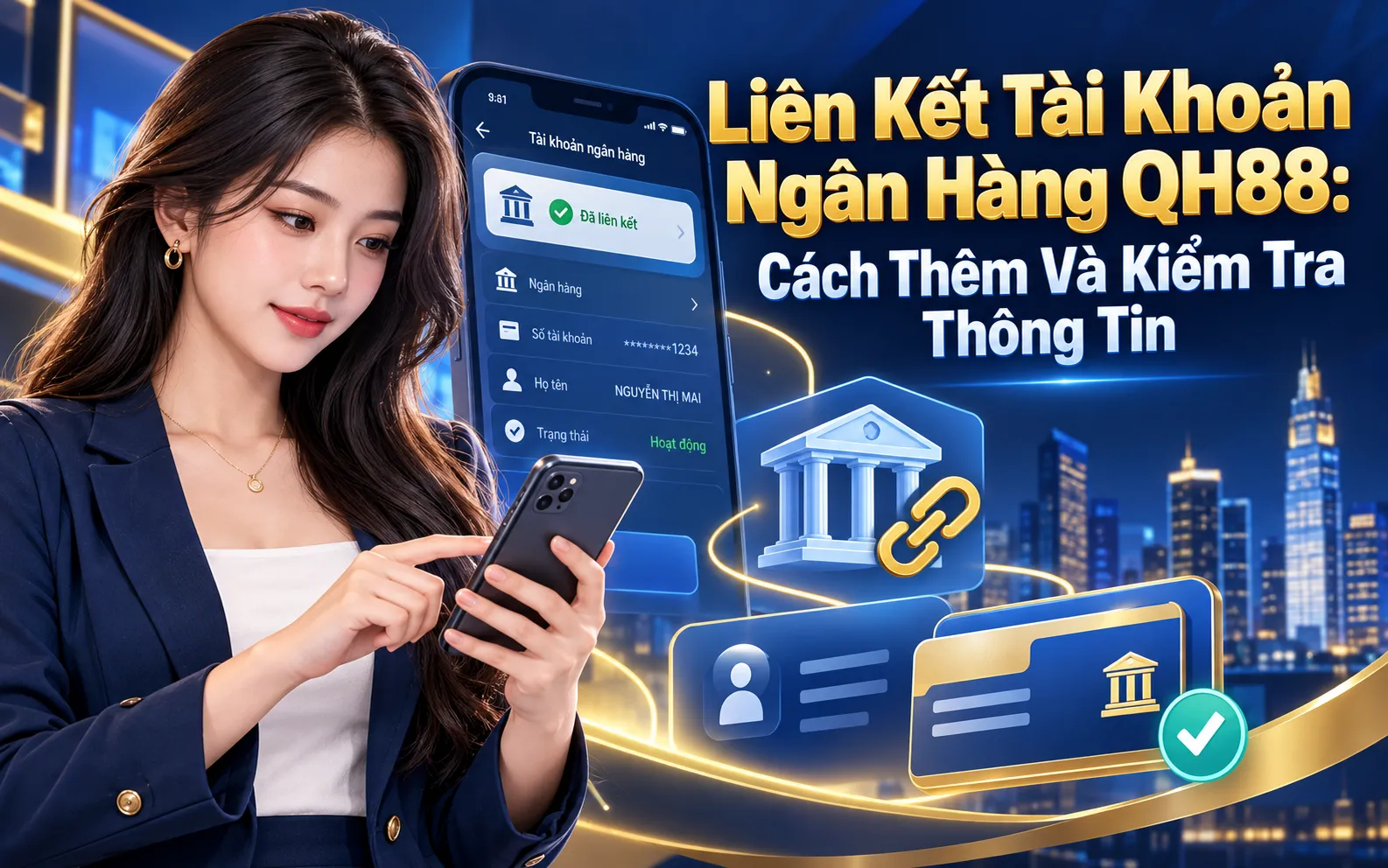 Liên Kết Tài Khoản Ngân Hàng QH88